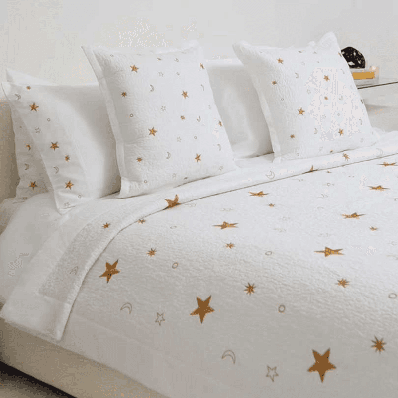 Constellations Quilt, White