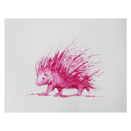 Image showing the Pink Spikes Framed Print product.