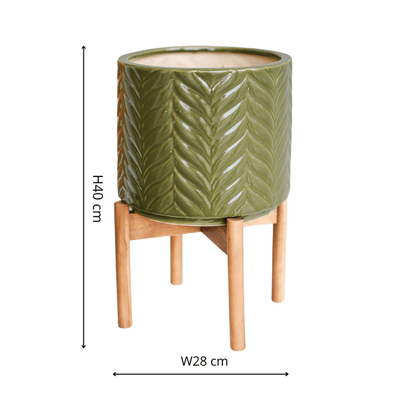 Aspen Planter, D22cm, Olive
