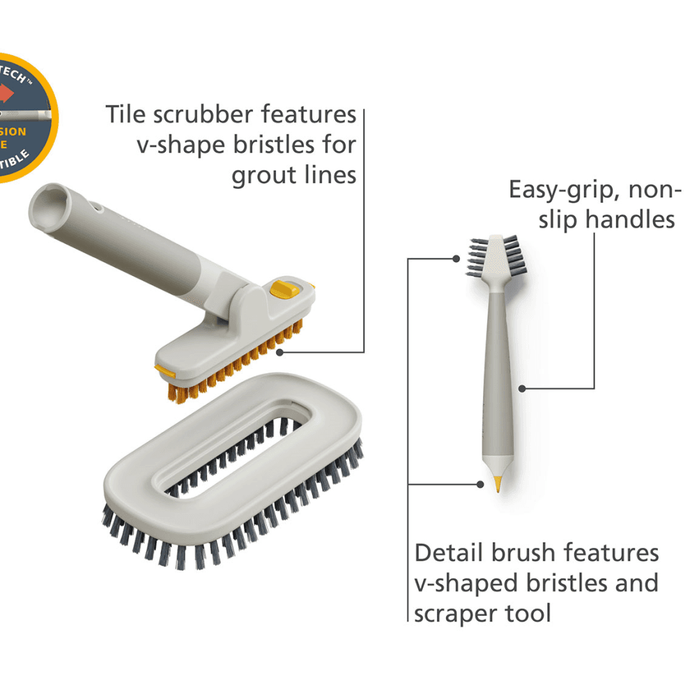 CleanTech Detail Cleaning Set, Light Stone