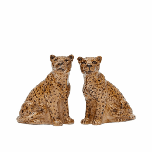 Image showing the Leopard Salt & Pepper Shakers, H9cm, Yellow product.