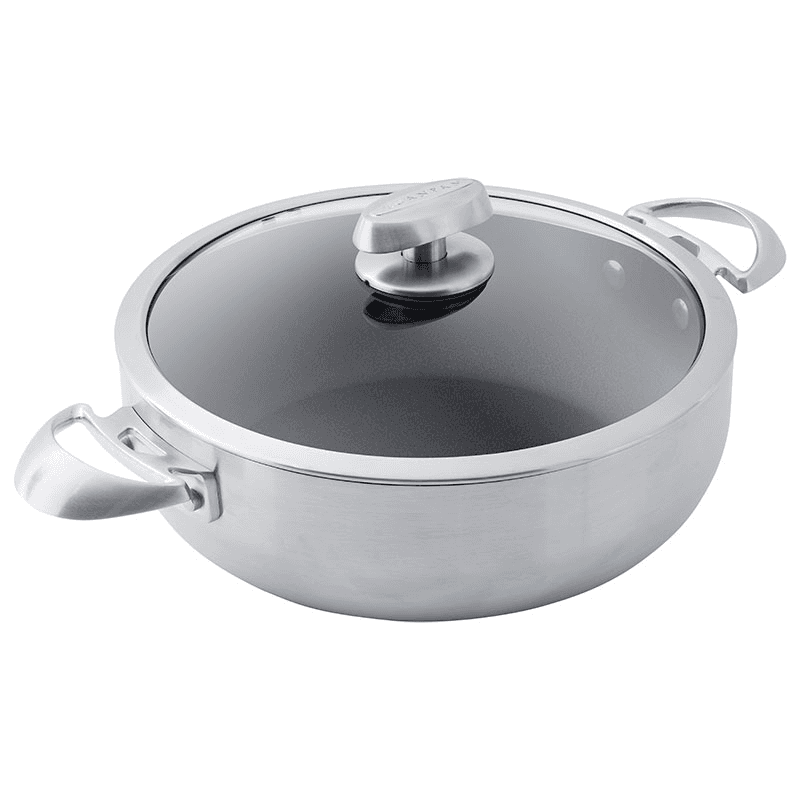 CS+ Low Casserole with Lid, 26cm, Stainless Steel