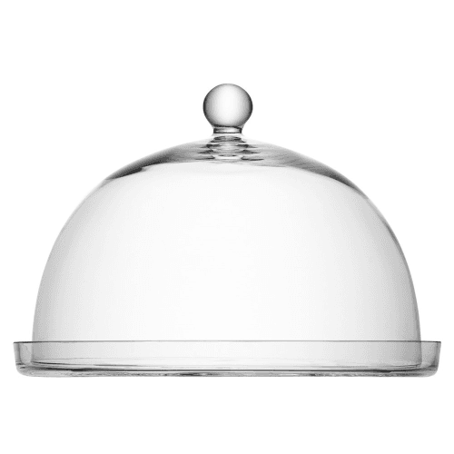 Image showing the Vienna Plate and dome, D33 x H30cm, clear product.