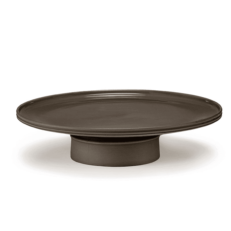 Dune Cake Stand, D33cm, Slate