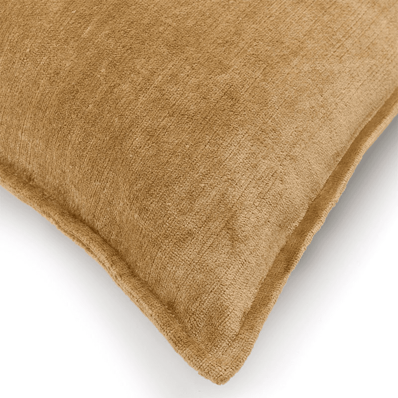 Verity Linen Velvet Rectangular Cushion Cover, 45 x 65cm, Nougat