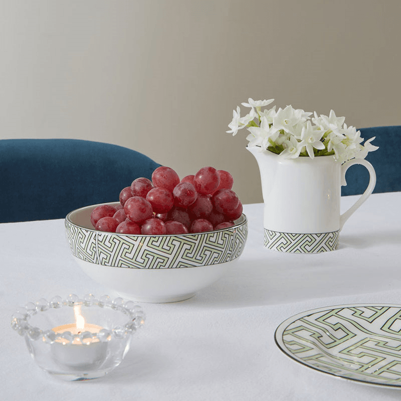Maze Breakfast Bowl, D15cm, Apple Green
