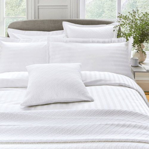 Image showing the Adan Oxford Pillowcase, White product.