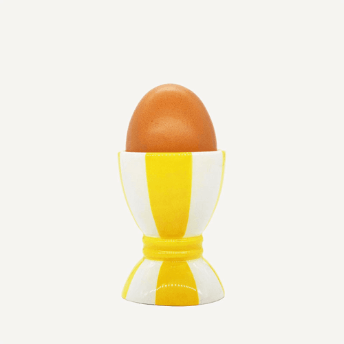 Image showing the Striped Egg Cup, Yellow product.