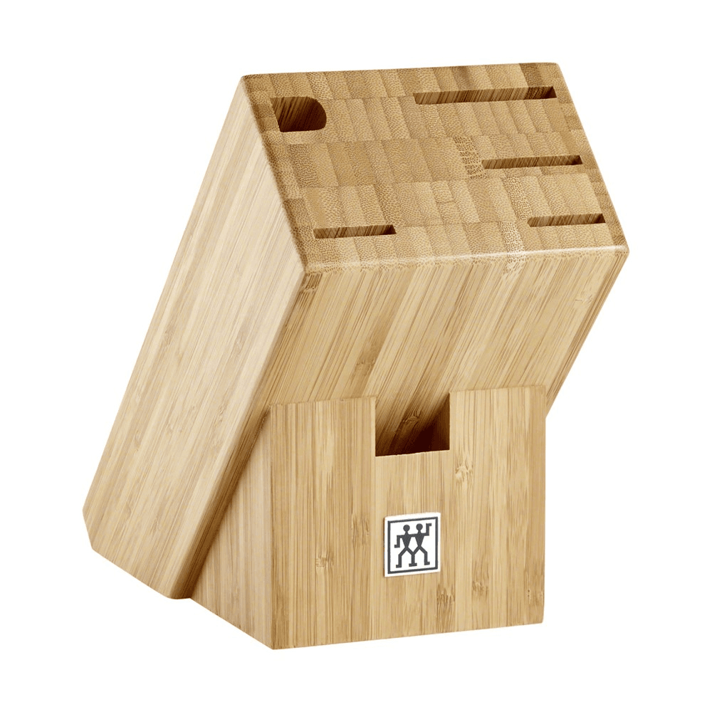 Gourmet 7 piece knife block, Bamboo