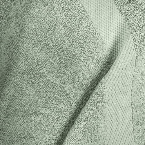 Image showing the Organic 600gsm The Bath Sheet, 70 x 140cm, Sage Green product.