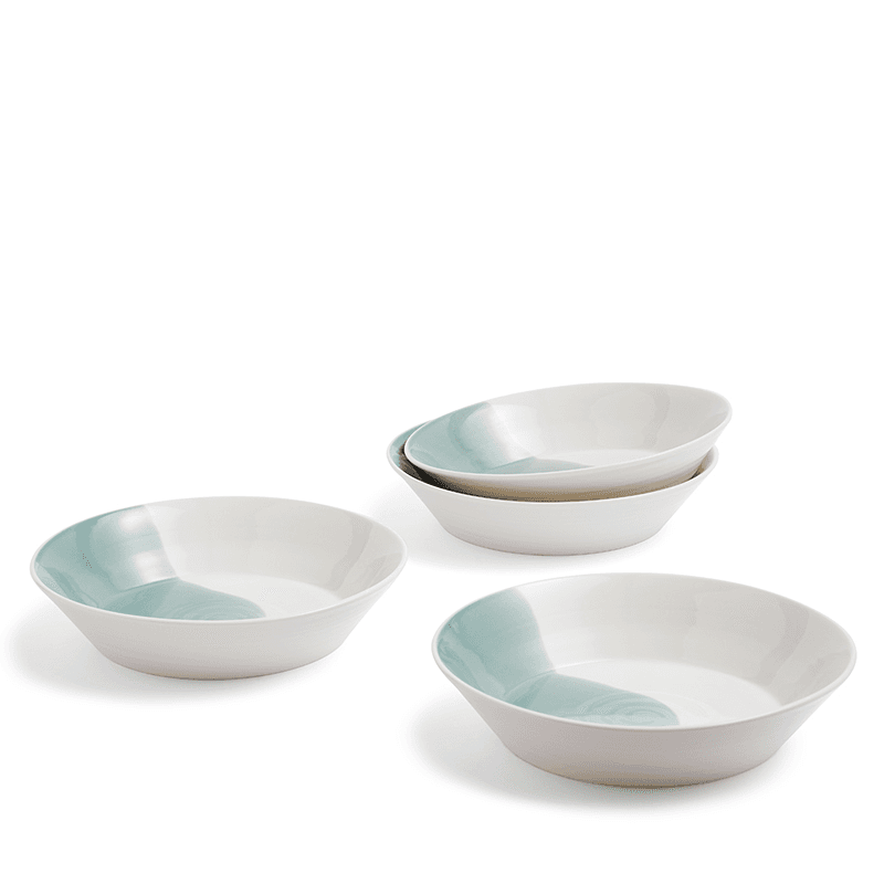 Signature 1815 Set of 4 Pasta Bowls, D23cm, Green