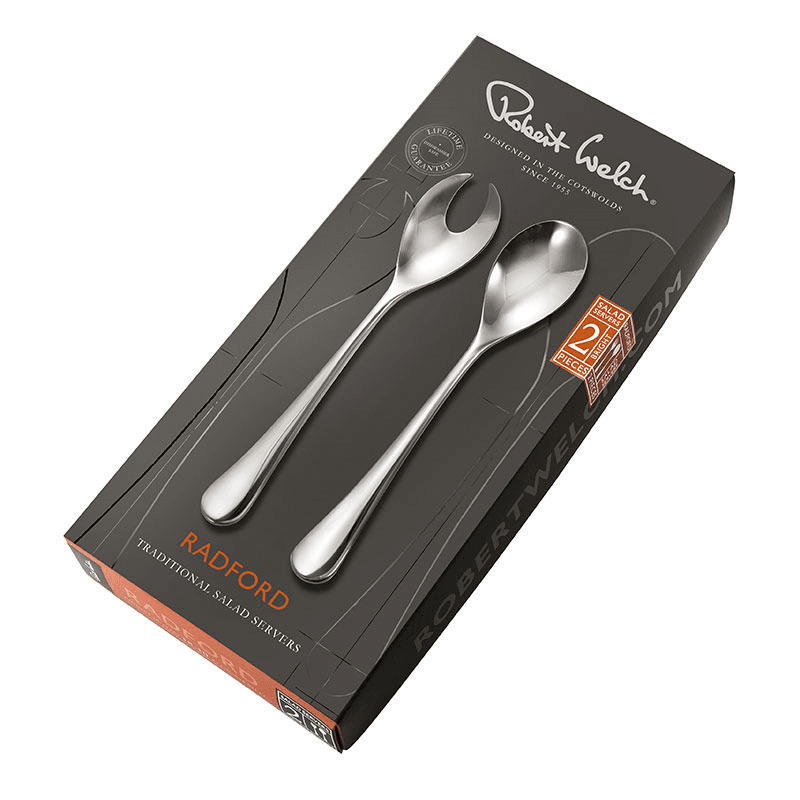 Radford Bright Salad Servers, Stainless Steel