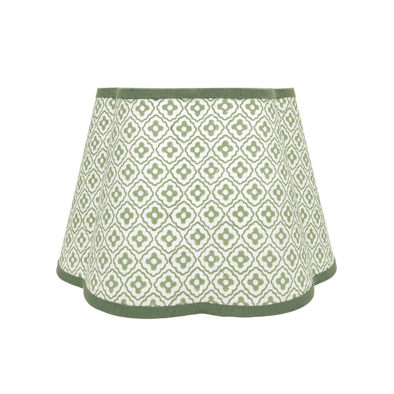 Finestra Scalloped Shade, D28cm, Green