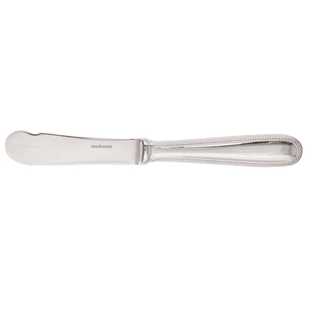 Perles Butter knife with hollow handle, silver plate