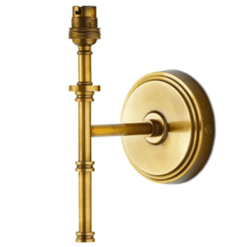 Image showing the Chukka Single wall fitting light, H22 x W12cm, Antiqued Brass product.