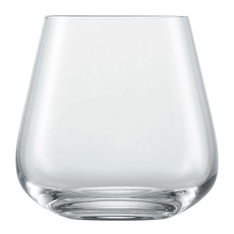 Vervino Set of 4 Crystal Water Tumblers, 398ml, Clear