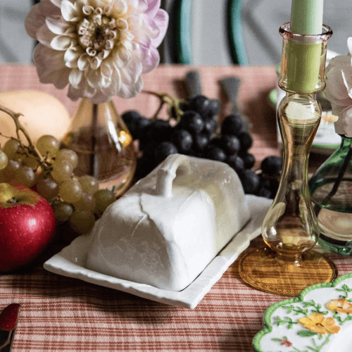 Image showing the Edera Butter Dish, Off White product.
