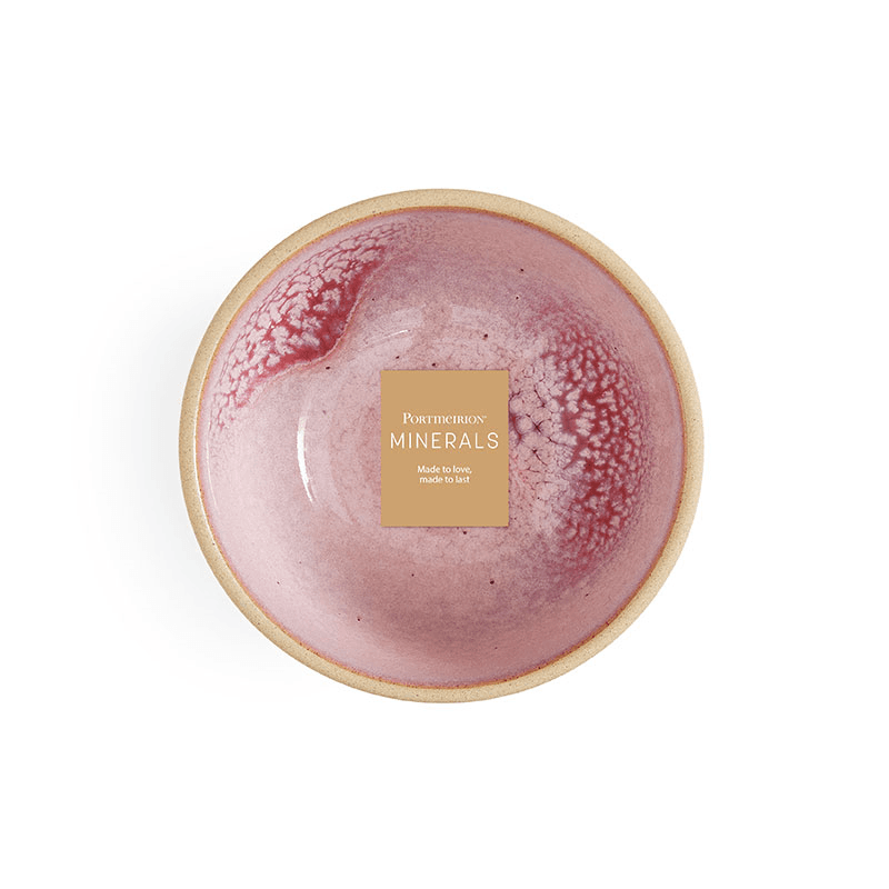 Minerals Set of 4 Bowls, D11.5cm, Rose Quartz
