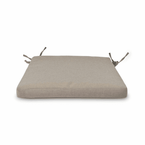 Image showing the Porthallow Dining Chair Cushion, 44 x 43cm, Grey product.