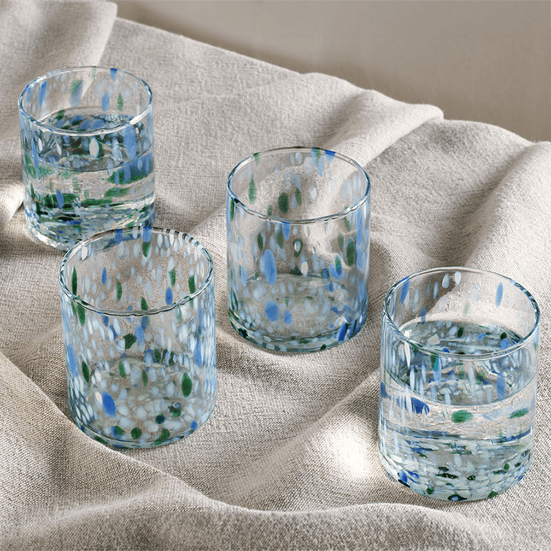Taja Set of 4 Tumblers, 325ml, Sea Blue