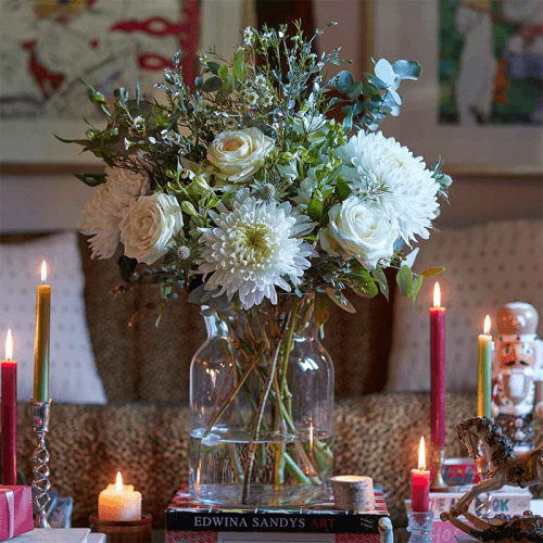 Image showing the Showstopper 3 Month Flower Subscription and Bespoke Vase product.