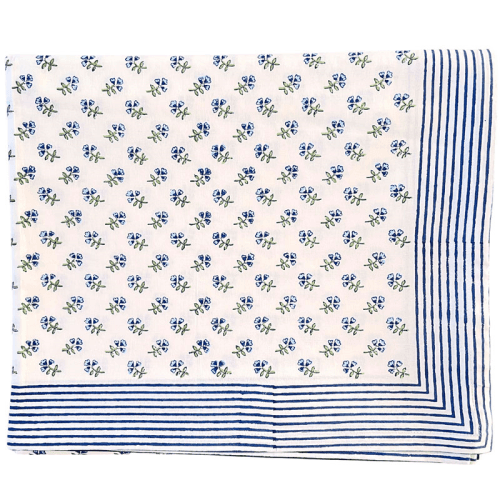 Image showing the Ditsy Tablecloth, 150 x 350cm, Blue product.