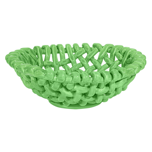 Image showing the Juicy Basketweave Bowl, D39cm, Apple Green product.