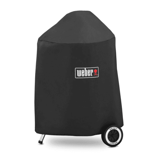 Image showing the Premium barbeque cover - fits 47cm charcoal barbeques, H82.55 x W50.8 x D52.07cm, Black product.