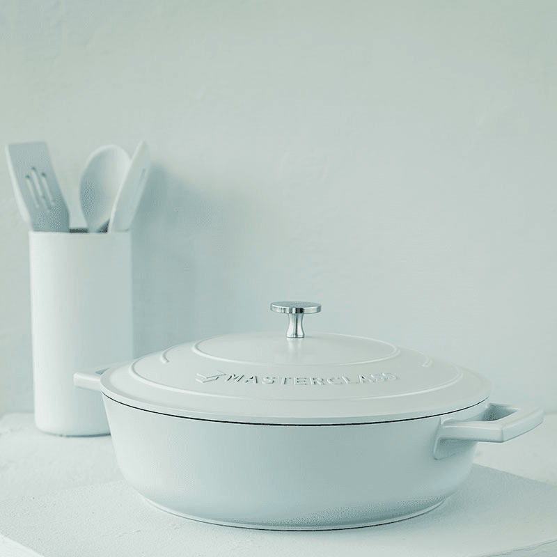 Shallow Casserole Dish, 4L, Pastel Blue