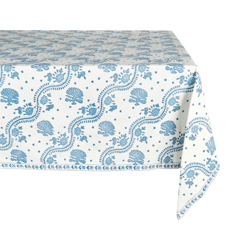 Image showing the Kalee Linen Tablecloth, 170 x 250cm, Blue product.