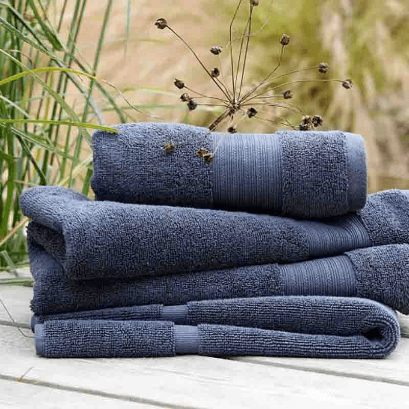 Organic Eco Twist Bath Towel, Cinder
