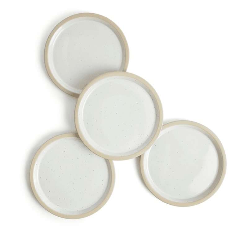 Urban Dining Set of 4 Plates, D25.5cm, White