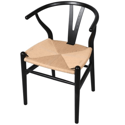 Chair, H77.5 x W56 x D54cm, Black