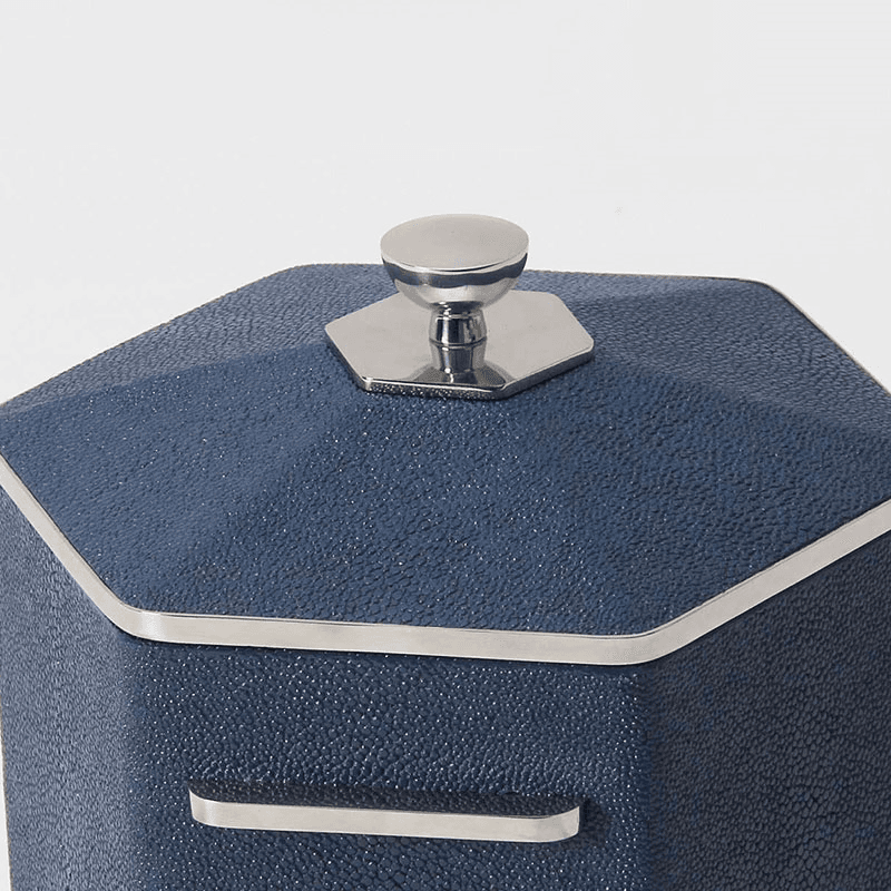 Ice Bucket, Nile Blue Shagreen