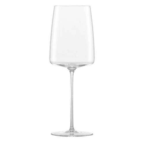 Image showing the Simplify Set of 2 Crystal White Wine Glasses, 382ml, Clear product.