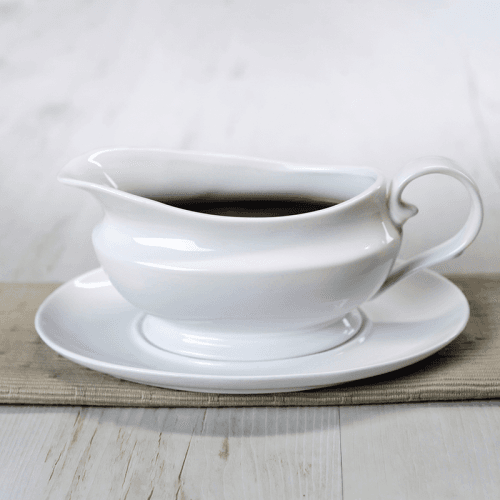 Image showing the Gravy Boat with Saucer, 500ml, White product.