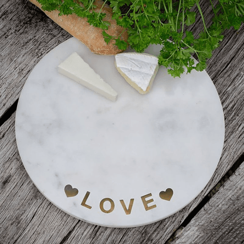 Image showing the Marble Cheeseboard, D30cm, White product.