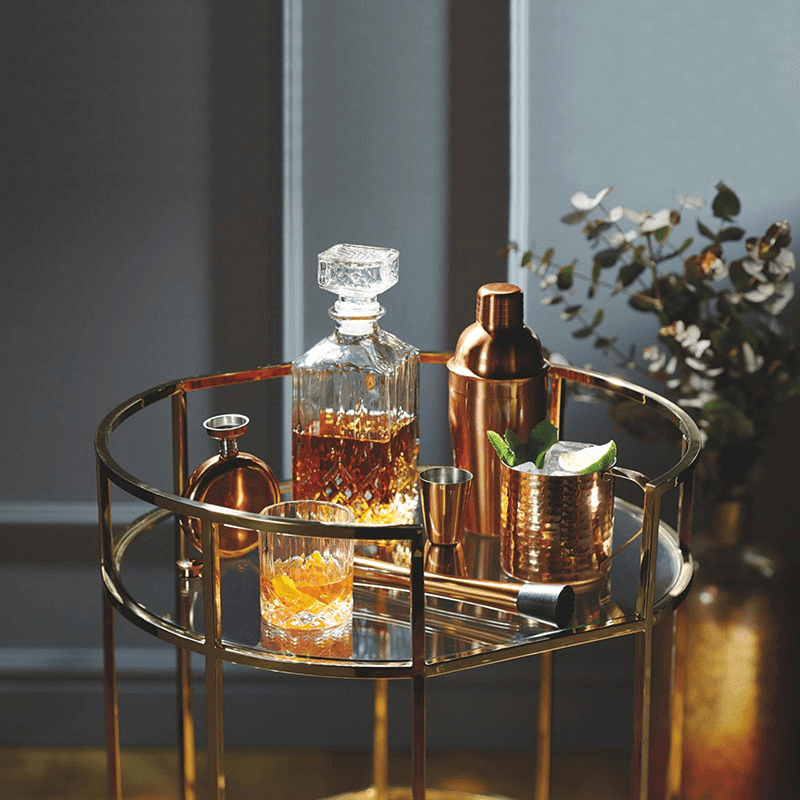 BarCraft Cocktail muddler, Stainless Steel With Copper Finish