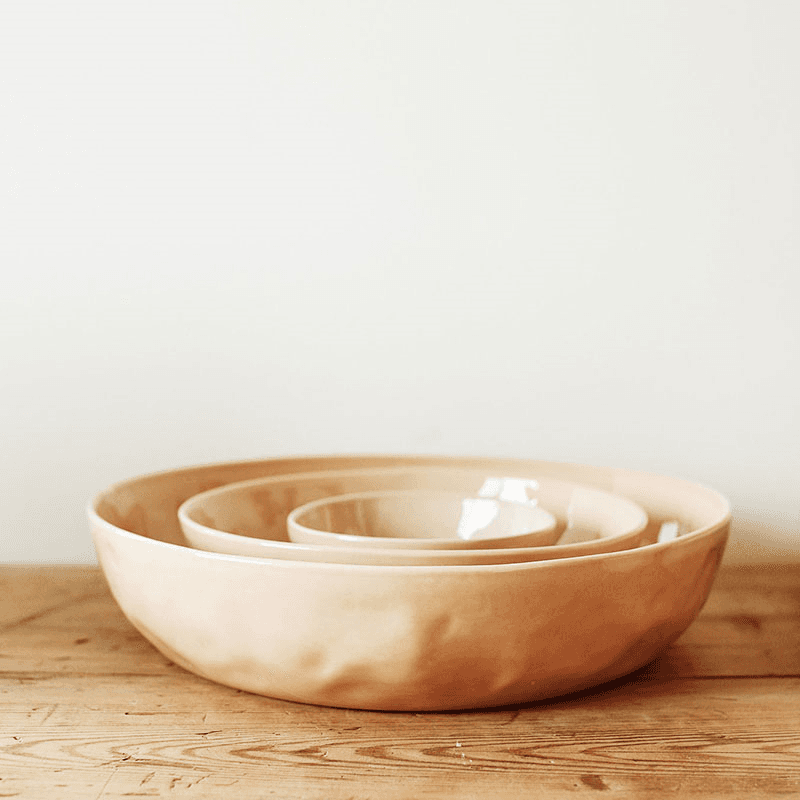 Handcrafted Serving Bowl Set, Sunrise