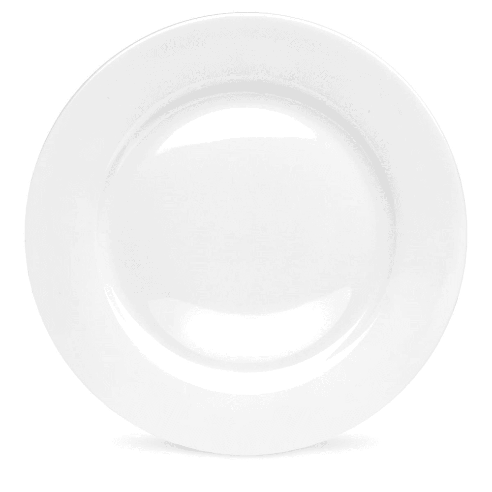 Serendipity Set of 4 Dinner Plates, 27cm, White