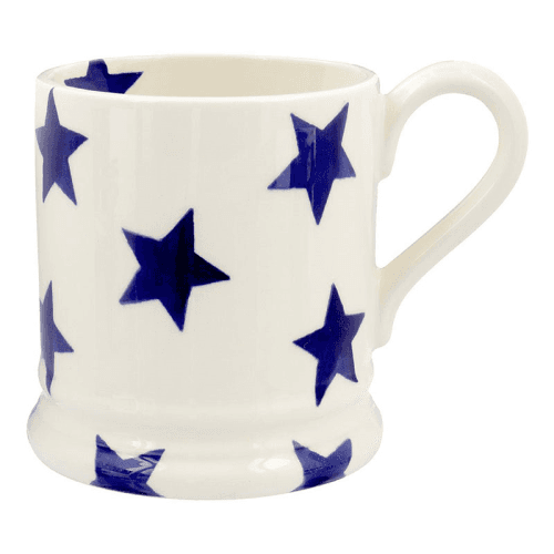 Image showing the Blue Star Mug, 300ml, Cream product.