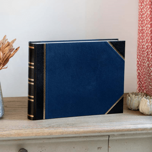 Image showing the Medium Landscape Photograph Album, L26.7 x W35.6cm, Blue product.