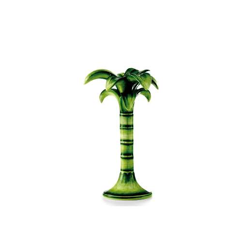 Image showing the Palm Candlestick, Medium, Green product.