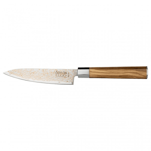 Image showing the Flame Utility Knife, 12cm, Olive Wood product.