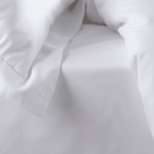 Image showing the Petworth Cotton Fitted Sheet, Super King, White product.