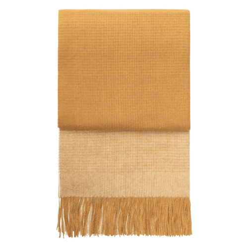 Image showing the Horizon Throw, H200cm x W130cm, Yellow Ocher product.