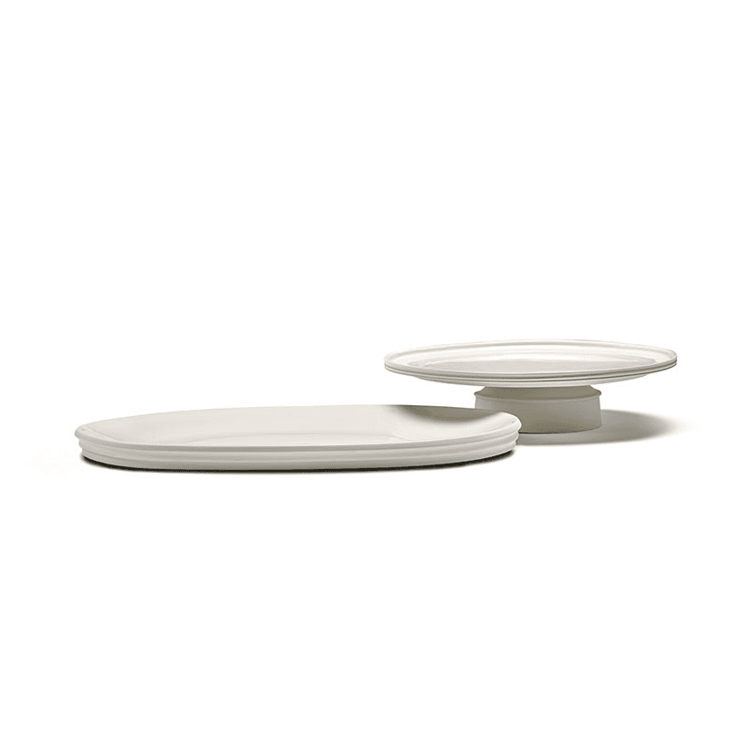 Dune Oval Serving Dish, 46 x 34cm, Alabaster