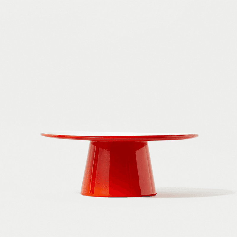 Cake Stand, Pillarbox Red