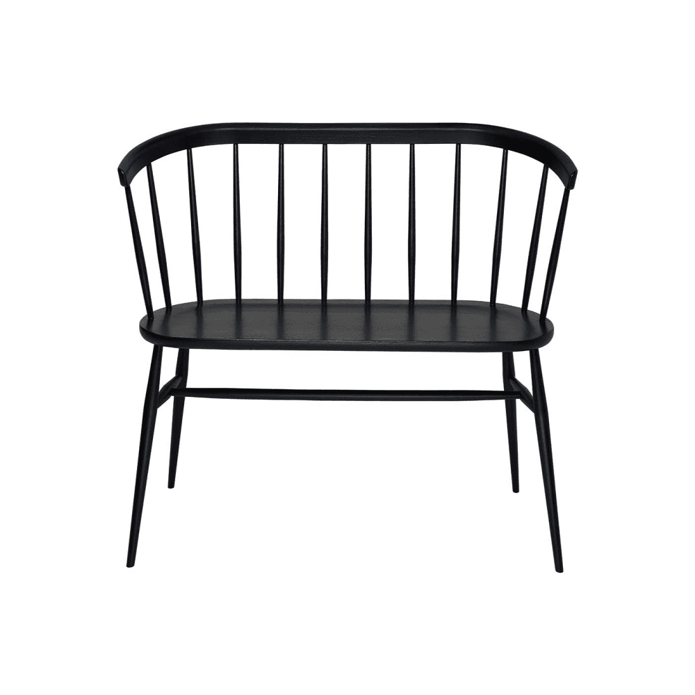 Heritage Love Seat, Black