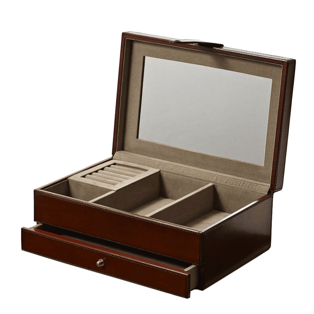 Jewellery Box, Leather, 31 x 20 x 12cm